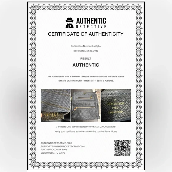 Authentic Louis Vuitton Petillante Empreinte Clutch Blue-Black | Gold Hardware - Picture 14 of 16